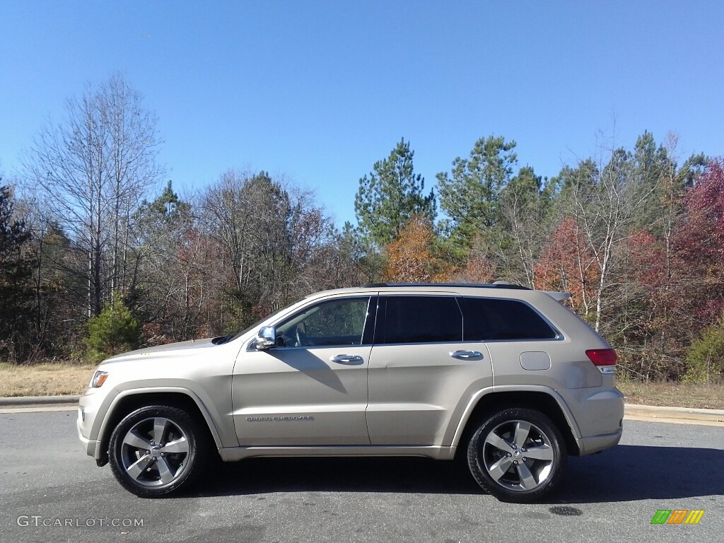 2015 Grand Cherokee Overland 4x4 - Cashmere Pearl / Brown/Light Frost Beige photo #1