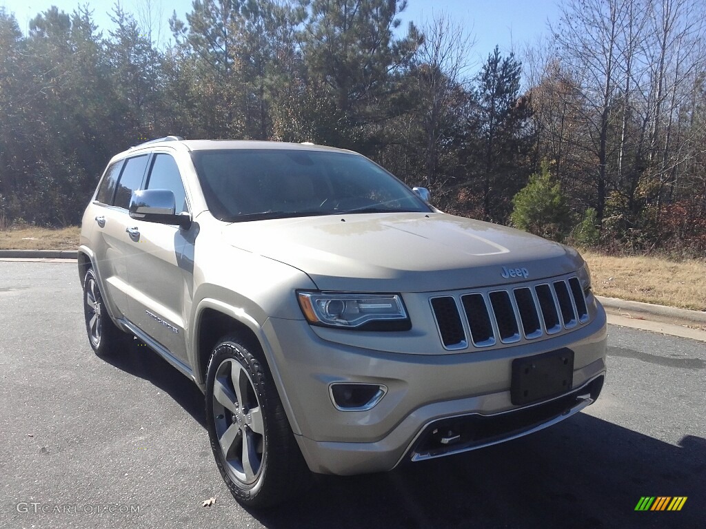 2015 Grand Cherokee Overland 4x4 - Cashmere Pearl / Brown/Light Frost Beige photo #4