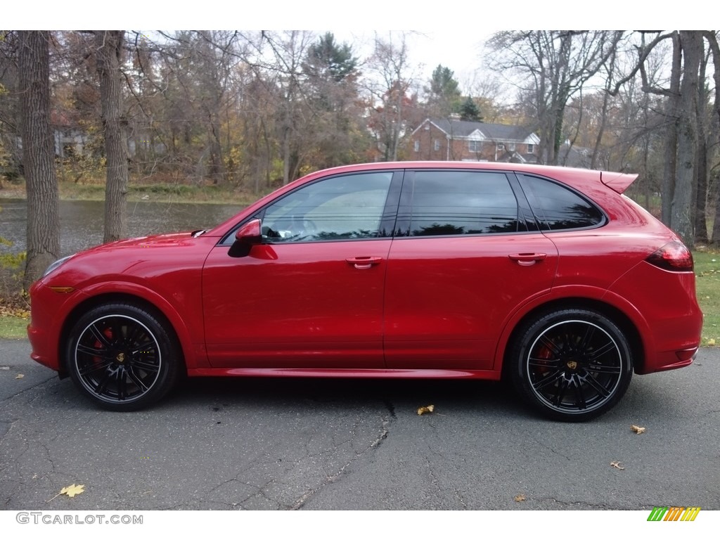 2014 Cayenne Turbo - Carmine Red / Black photo #3