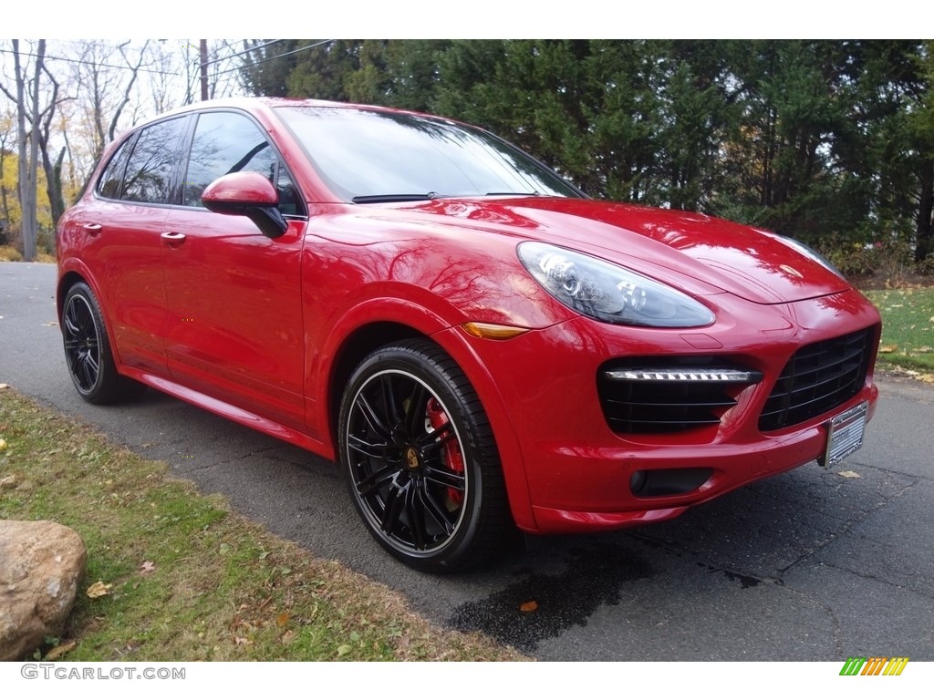 2014 Cayenne Turbo - Carmine Red / Black photo #8