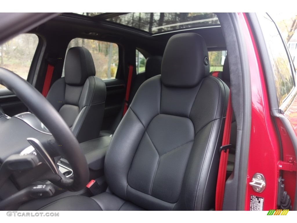 Black Interior 2014 Porsche Cayenne Turbo Photo #117147230