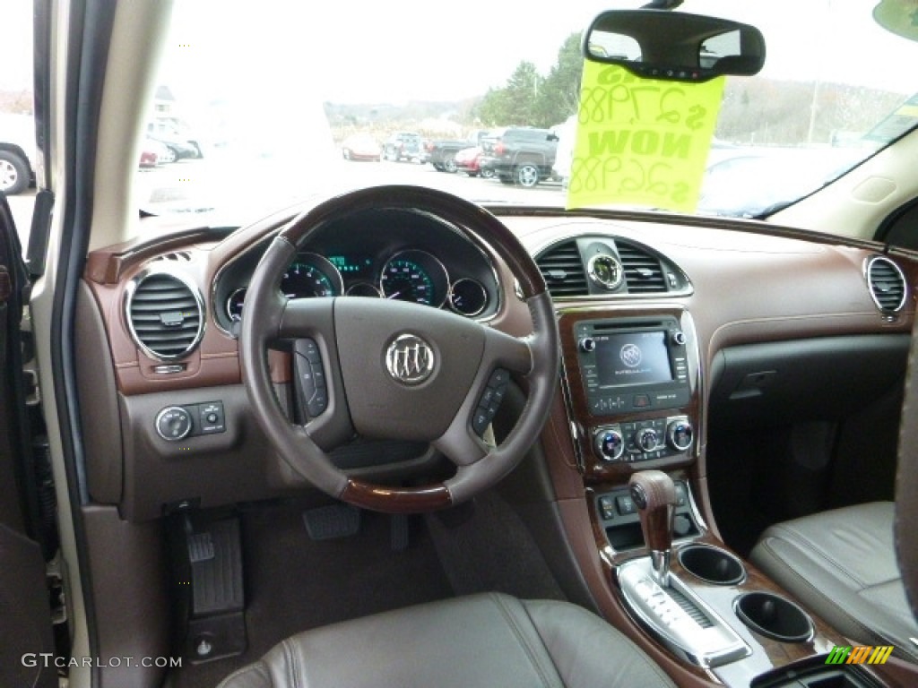 2014 Enclave Leather AWD - Champagne Silver Metallic / Cocoa photo #30