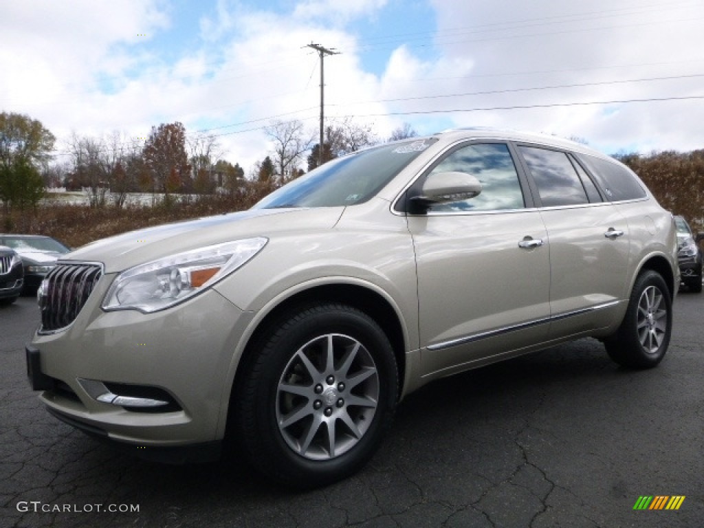 2013 Enclave Leather AWD - Champagne Silver Metallic / Ebony Leather photo #2