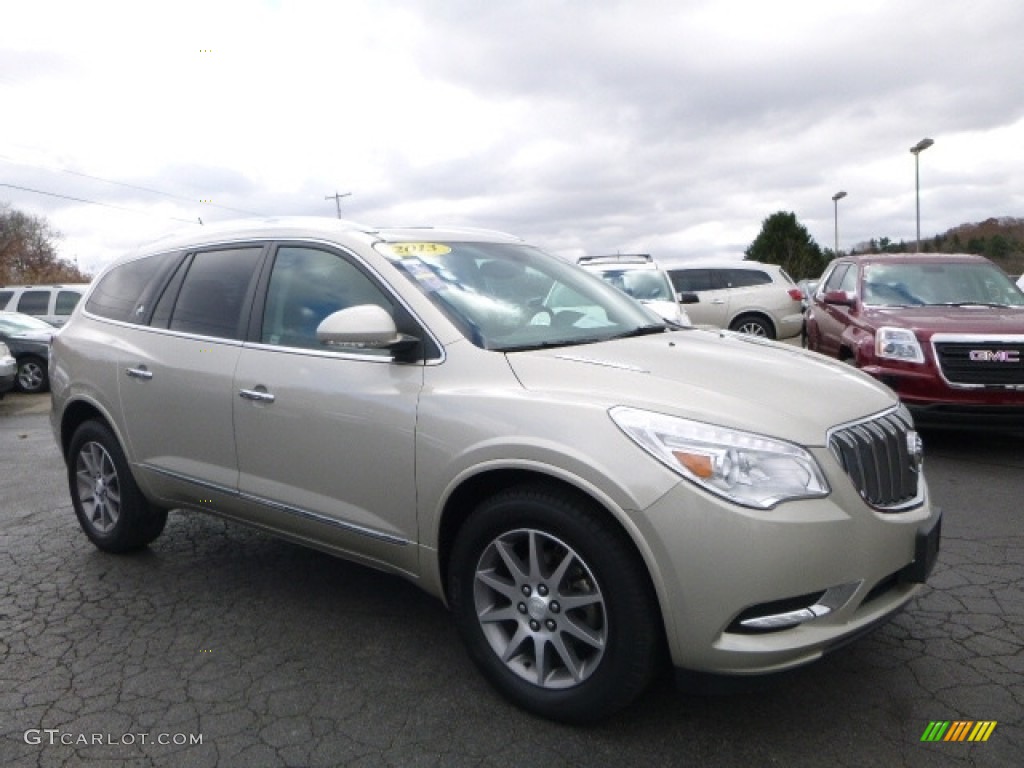 2013 Enclave Leather AWD - Champagne Silver Metallic / Ebony Leather photo #8