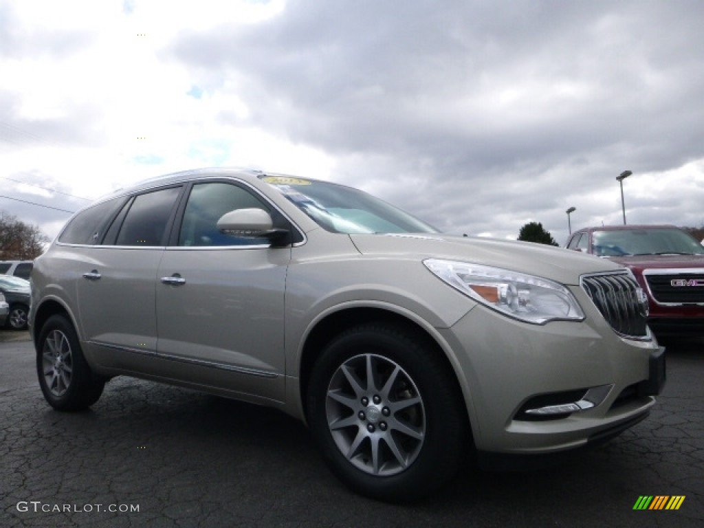 2013 Enclave Leather AWD - Champagne Silver Metallic / Ebony Leather photo #9