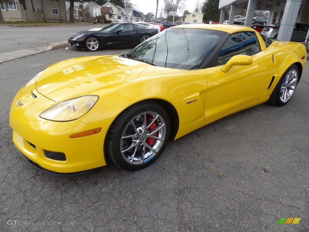 2010 Corvette Coupe - Velocity Yellow / Ebony Black photo #3