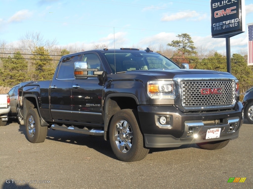 2015 Sierra 3500HD Denali Crew Cab 4x4 - Iridium Metallic / Denali Cocoa/Light Cashmere photo #1