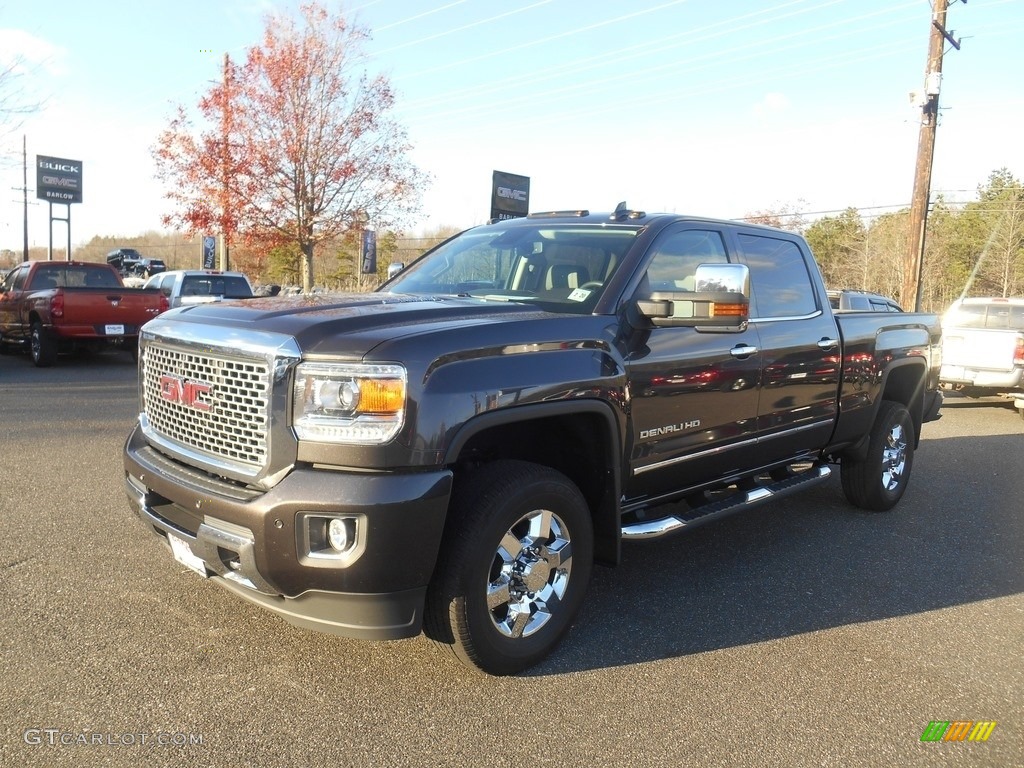 2015 Sierra 3500HD Denali Crew Cab 4x4 - Iridium Metallic / Denali Cocoa/Light Cashmere photo #3