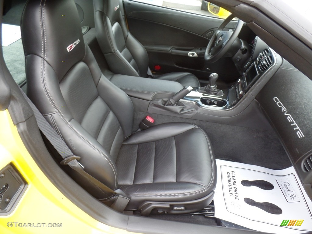 2010 Corvette Coupe - Velocity Yellow / Ebony Black photo #45
