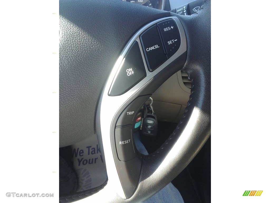 2012 Elantra Limited - Shimmering White / Beige photo #17