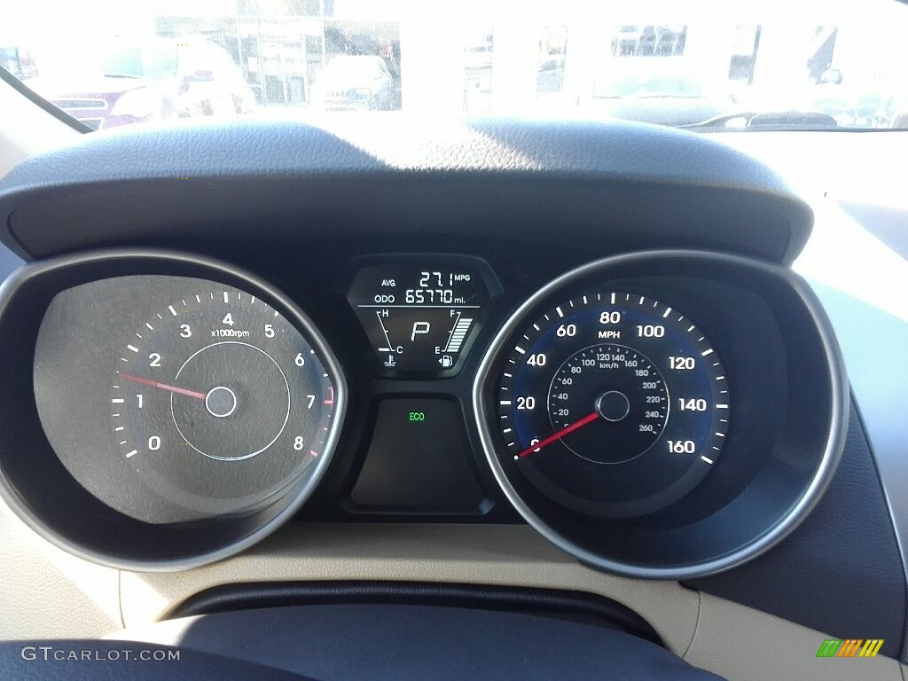 2012 Elantra Limited - Shimmering White / Beige photo #18