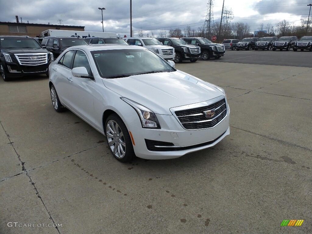 Crystal White Tricoat 2017 Cadillac ATS Luxury AWD Exterior Photo #117153977