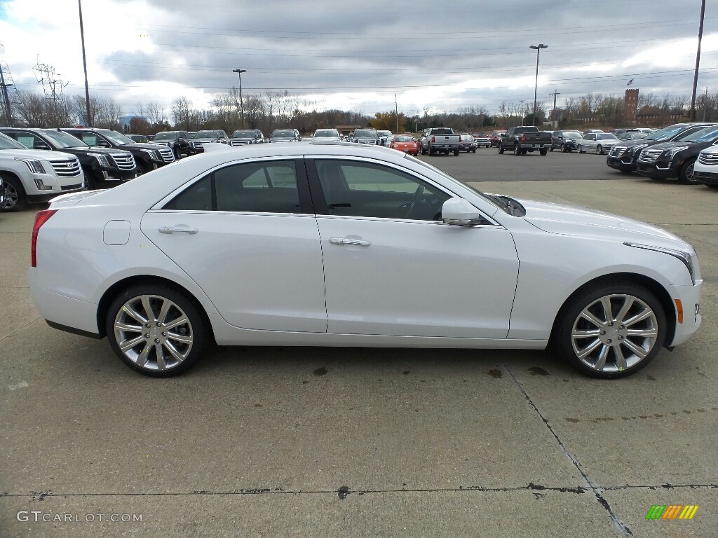 Crystal White Tricoat 2017 Cadillac ATS Luxury AWD Exterior Photo #117154003