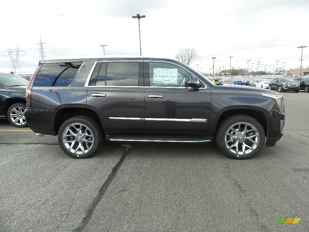 Dark Granite Metallic 2017 Cadillac Escalade Luxury 4WD Exterior Photo #117154417