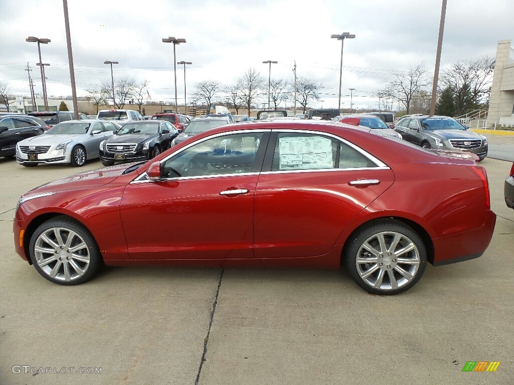 Red Obsession Tintcoat 2017 Cadillac ATS Luxury AWD Exterior Photo #117154525
