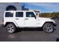 2017 Bright White Jeep Wrangler Unlimited Sahara 4x4  photo #8