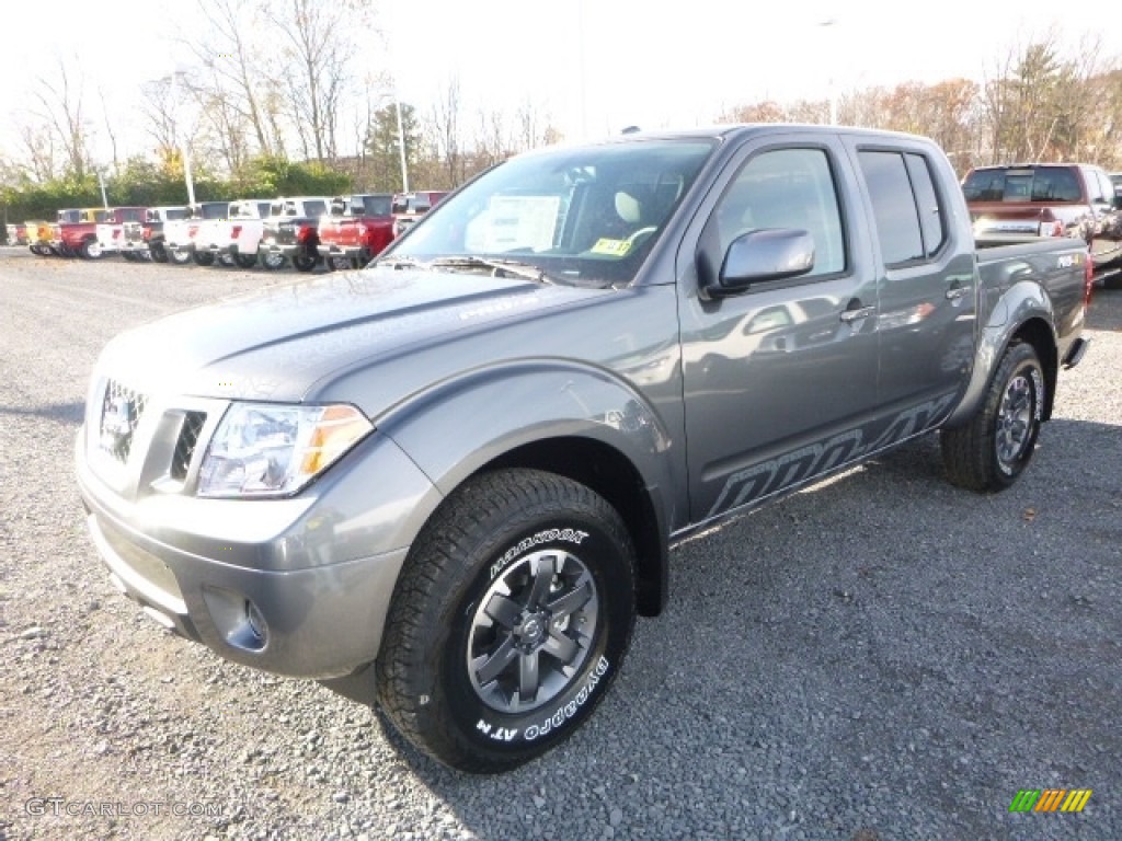 Gun Metallic 2017 Nissan Frontier Pro-4X Crew Cab 4x4 Exterior Photo #117156259