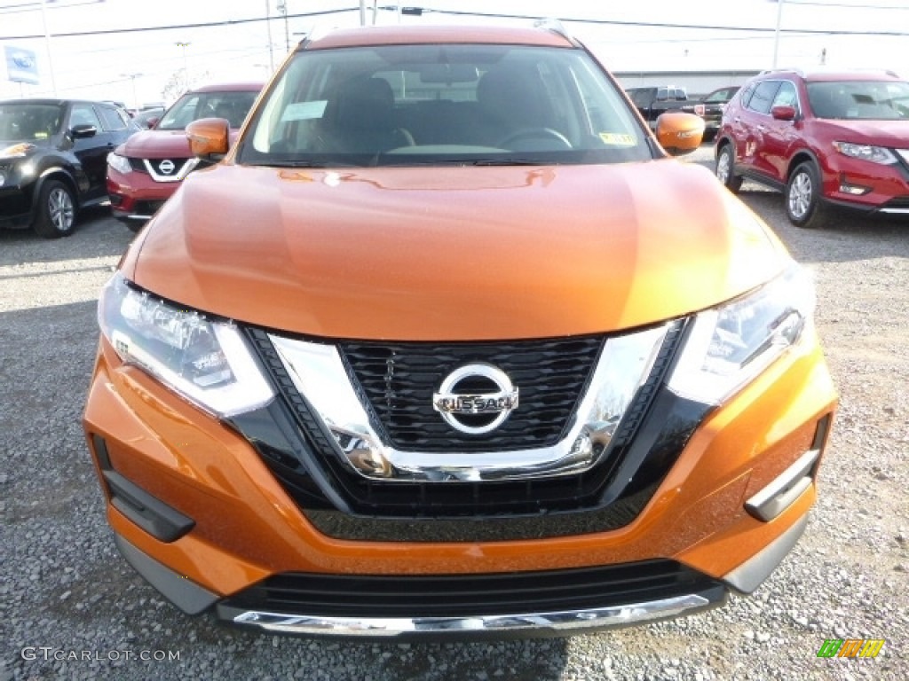 Monarch Orange 2017 Nissan Rogue S AWD Exterior Photo #117156754