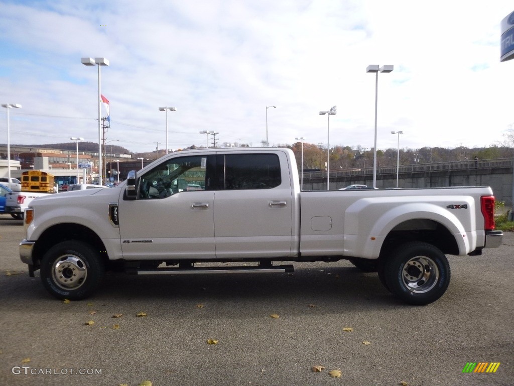 2017 F350 Super Duty Lariat Crew Cab 4x4 - White Platinum / Camel photo #5