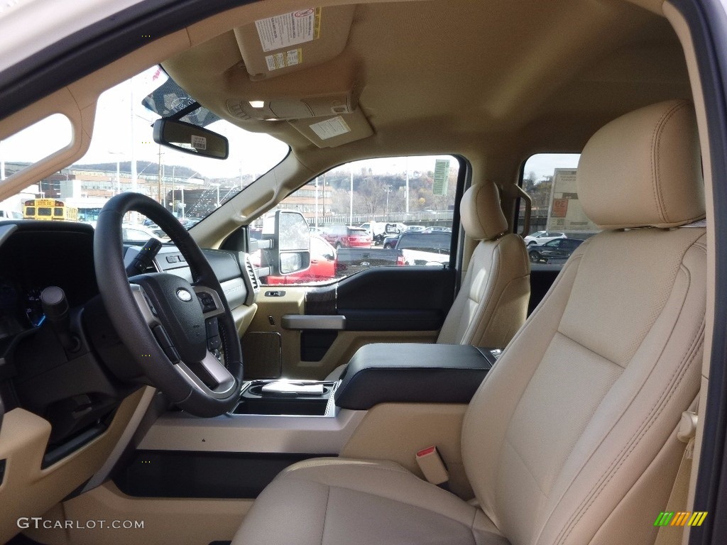 Camel Interior 2017 Ford F350 Super Duty Lariat Crew Cab 4x4 Photo #117160411
