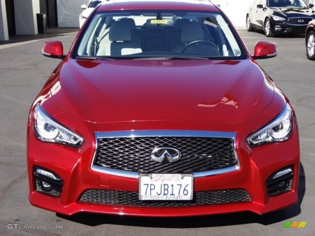 2015 Q50 S 3.7 - Venetian Ruby / Stone photo #2