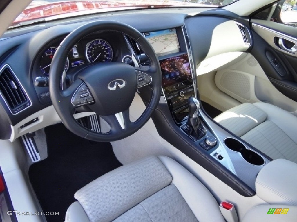 2015 Q50 S 3.7 - Venetian Ruby / Stone photo #8