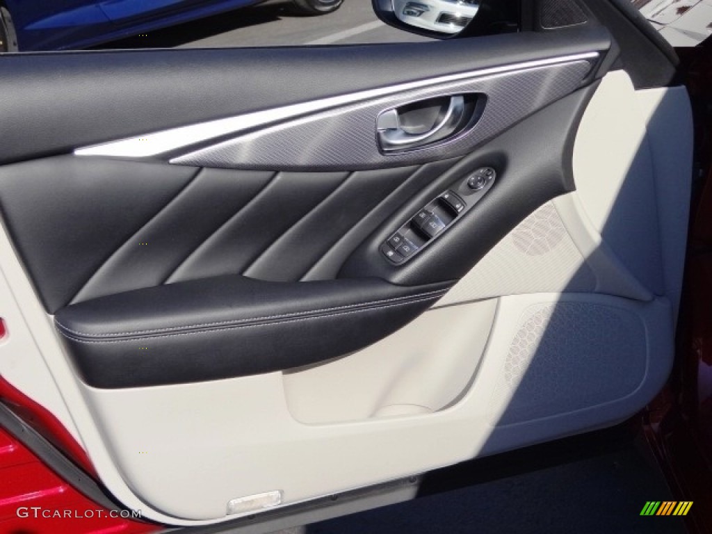 2015 Q50 S 3.7 - Venetian Ruby / Stone photo #11