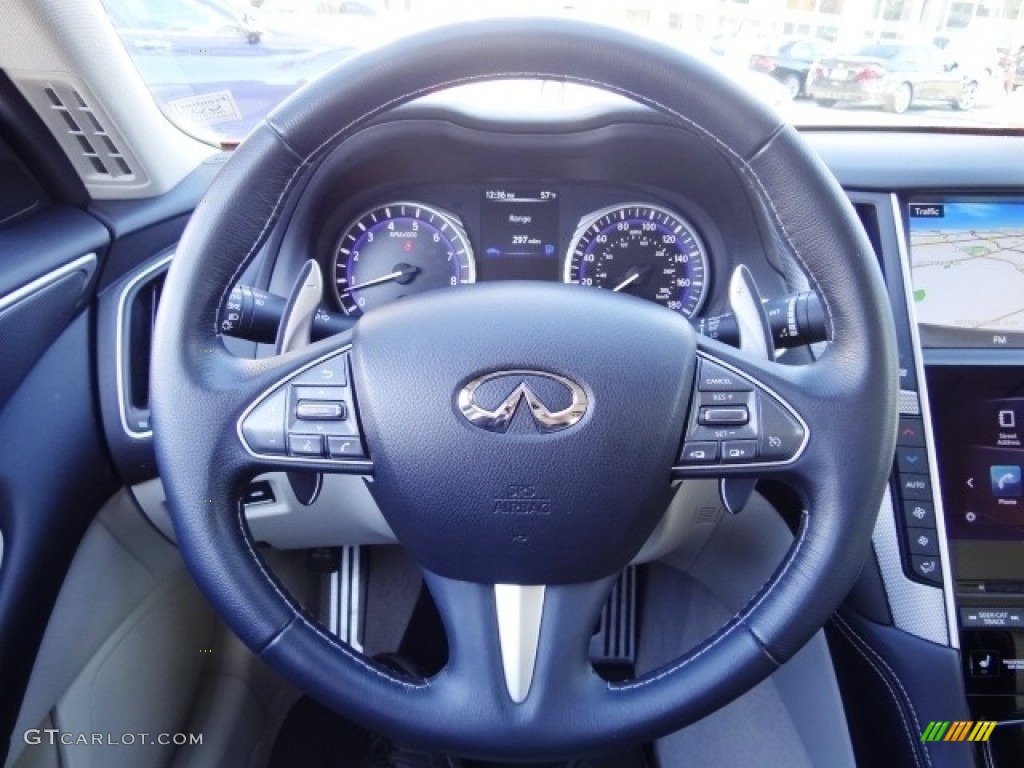 2015 Q50 S 3.7 - Venetian Ruby / Stone photo #12