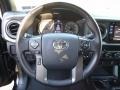 Black 2016 Toyota Tacoma TRD Sport Double Cab 4x4 Steering Wheel
