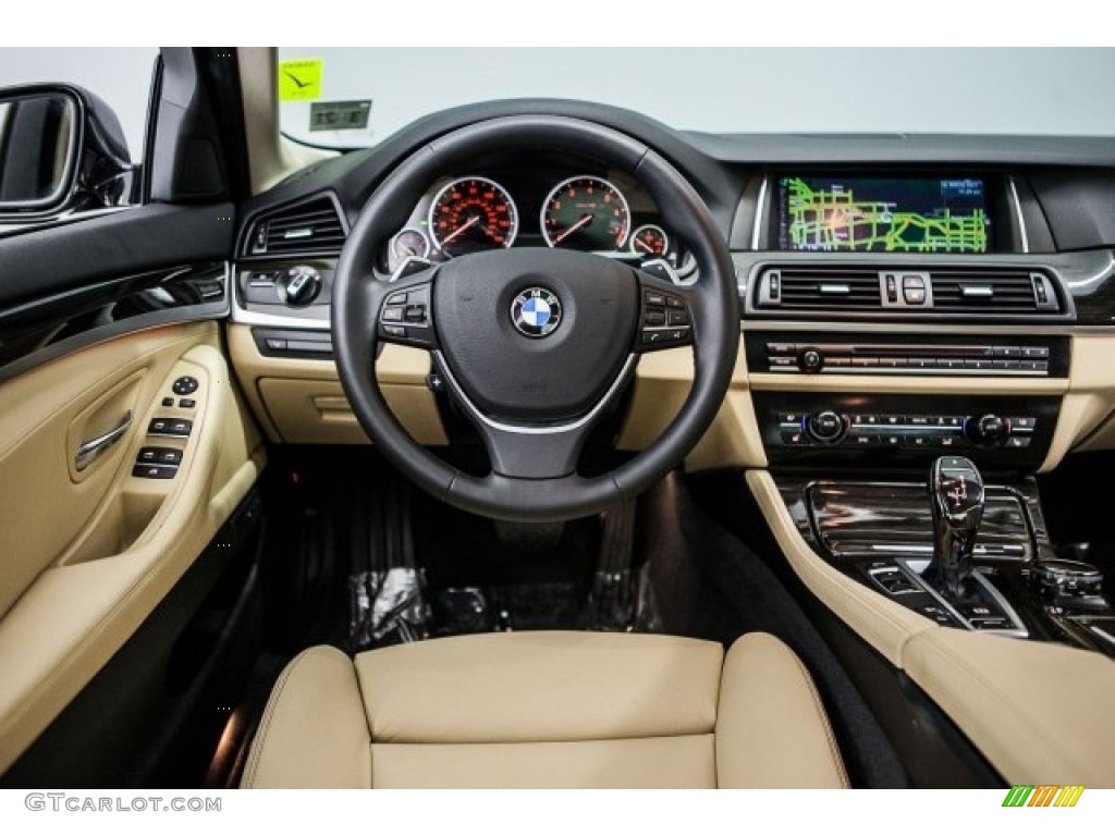 2016 5 Series 535i xDrive Sedan - Black Sapphire Metallic / Venetian Beige/Black photo #4