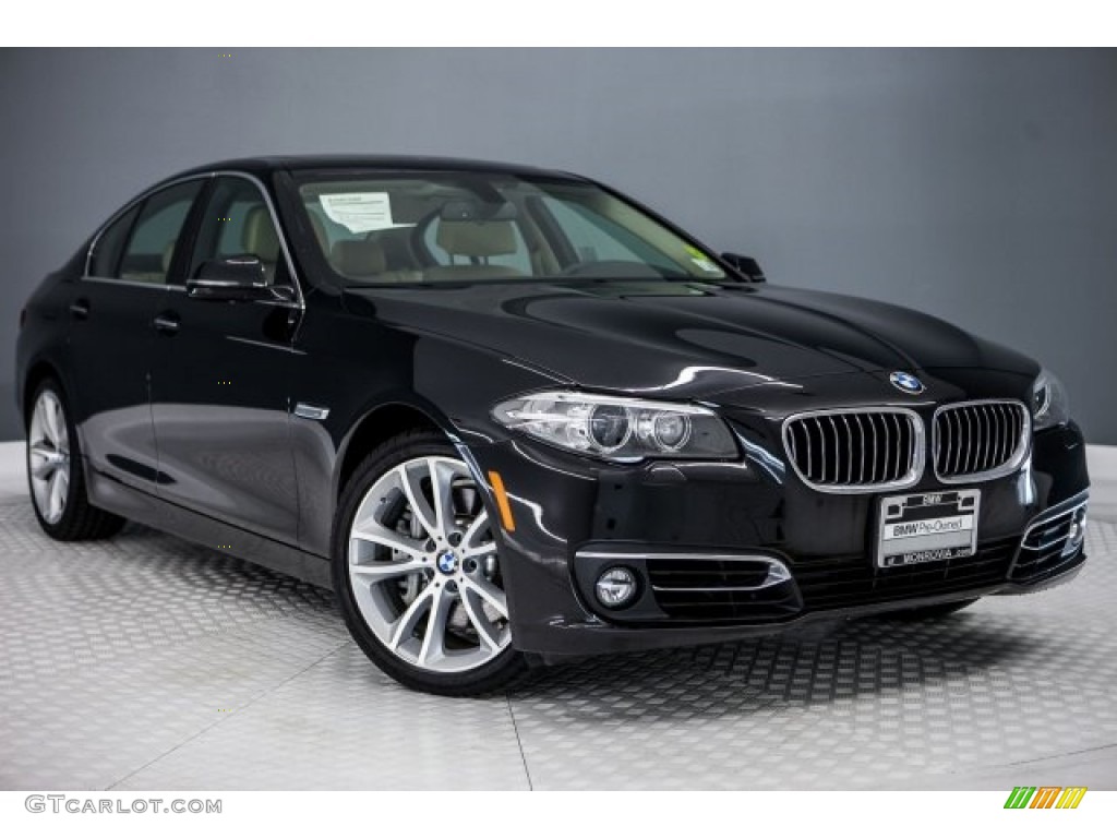 2016 5 Series 535i xDrive Sedan - Black Sapphire Metallic / Venetian Beige/Black photo #12