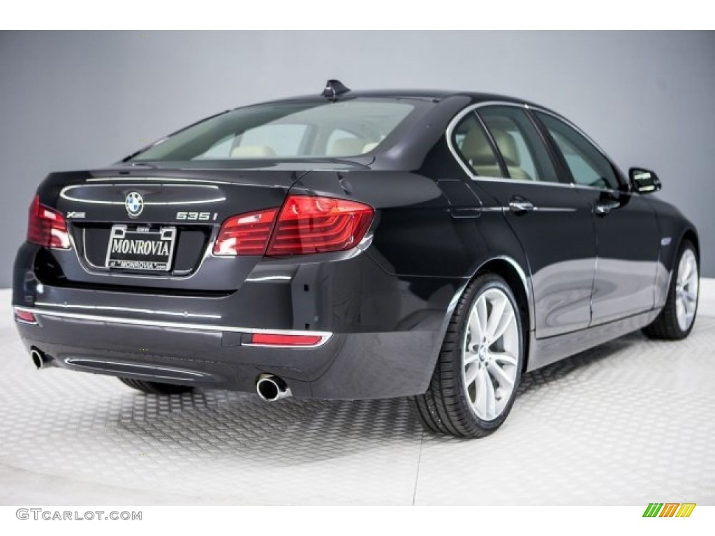 2016 5 Series 535i xDrive Sedan - Black Sapphire Metallic / Venetian Beige/Black photo #13