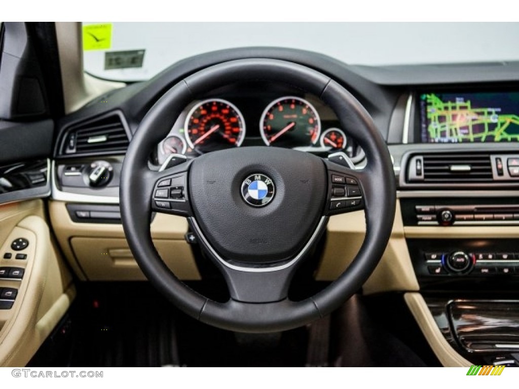 2016 5 Series 535i xDrive Sedan - Black Sapphire Metallic / Venetian Beige/Black photo #16