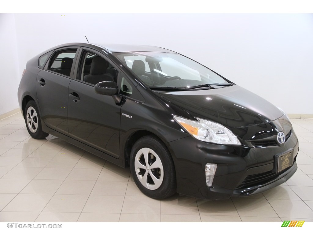 2012 Prius 3rd Gen Two Hybrid - Black / Dark Gray photo #1
