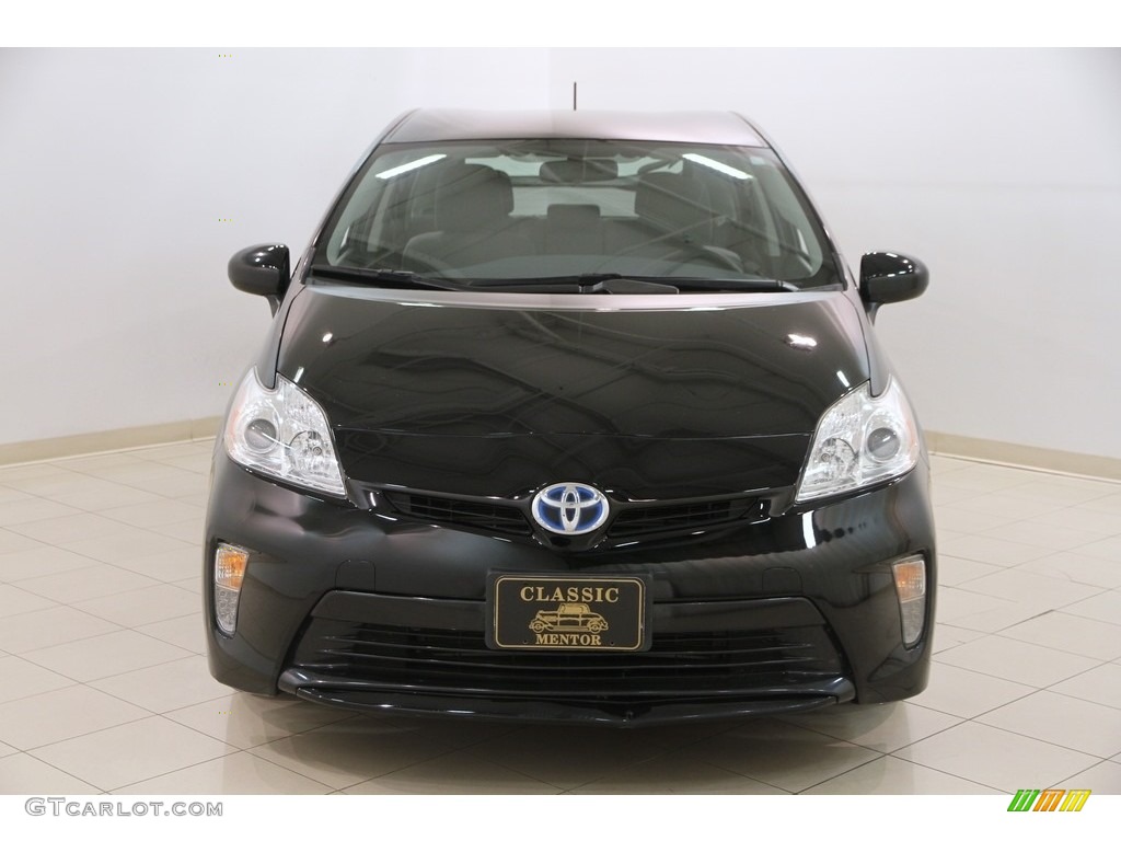 2012 Prius 3rd Gen Two Hybrid - Black / Dark Gray photo #2
