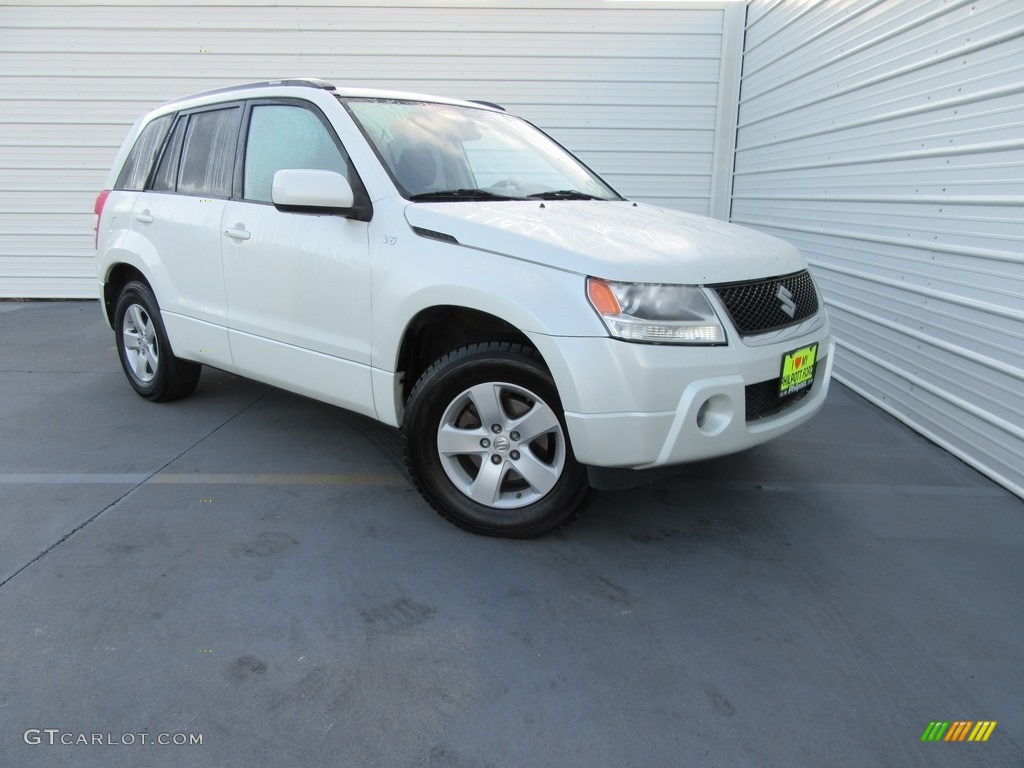 2007 Grand Vitara XSport - White Pearl / Black photo #1
