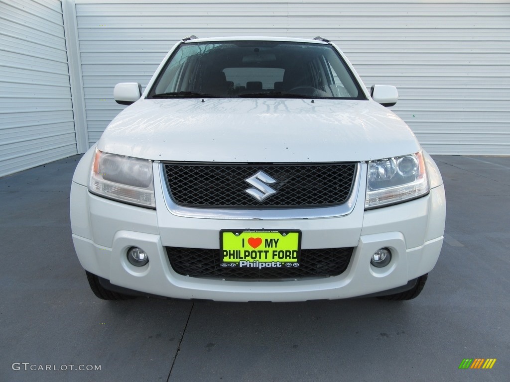 2007 Grand Vitara XSport - White Pearl / Black photo #2