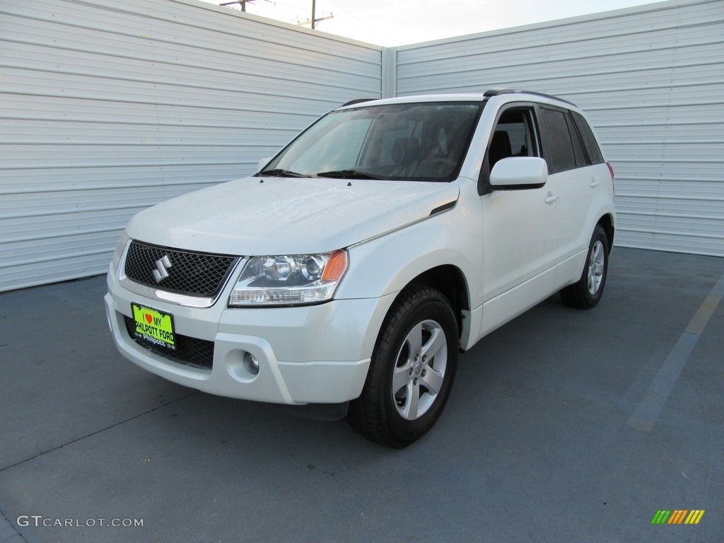 2007 Grand Vitara XSport - White Pearl / Black photo #3