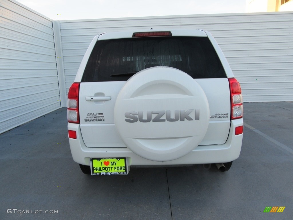 2007 Grand Vitara XSport - White Pearl / Black photo #8