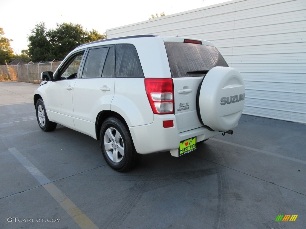 2007 Grand Vitara XSport - White Pearl / Black photo #9