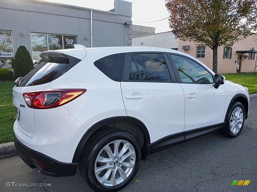 2014 CX-5 Grand Touring AWD - Crystal White Pearl Mica / Black photo #5