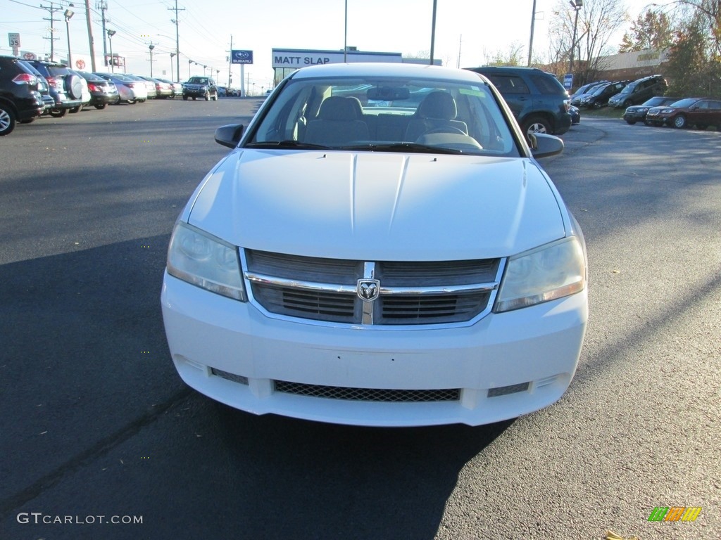 2008 Avenger SXT - Stone White / Dark Khaki/Light Graystone photo #3