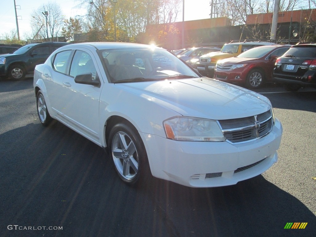 2008 Avenger SXT - Stone White / Dark Khaki/Light Graystone photo #4