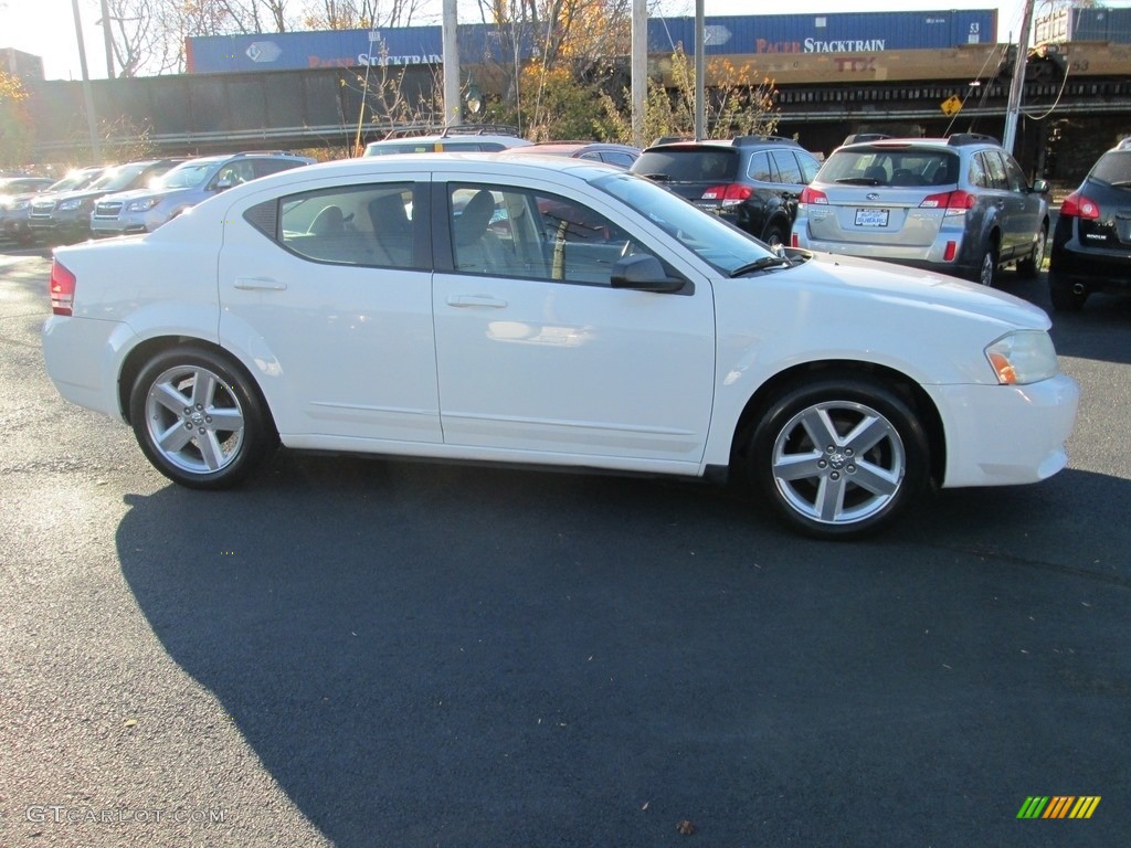 2008 Avenger SXT - Stone White / Dark Khaki/Light Graystone photo #5
