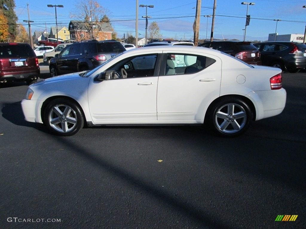 2008 Avenger SXT - Stone White / Dark Khaki/Light Graystone photo #9
