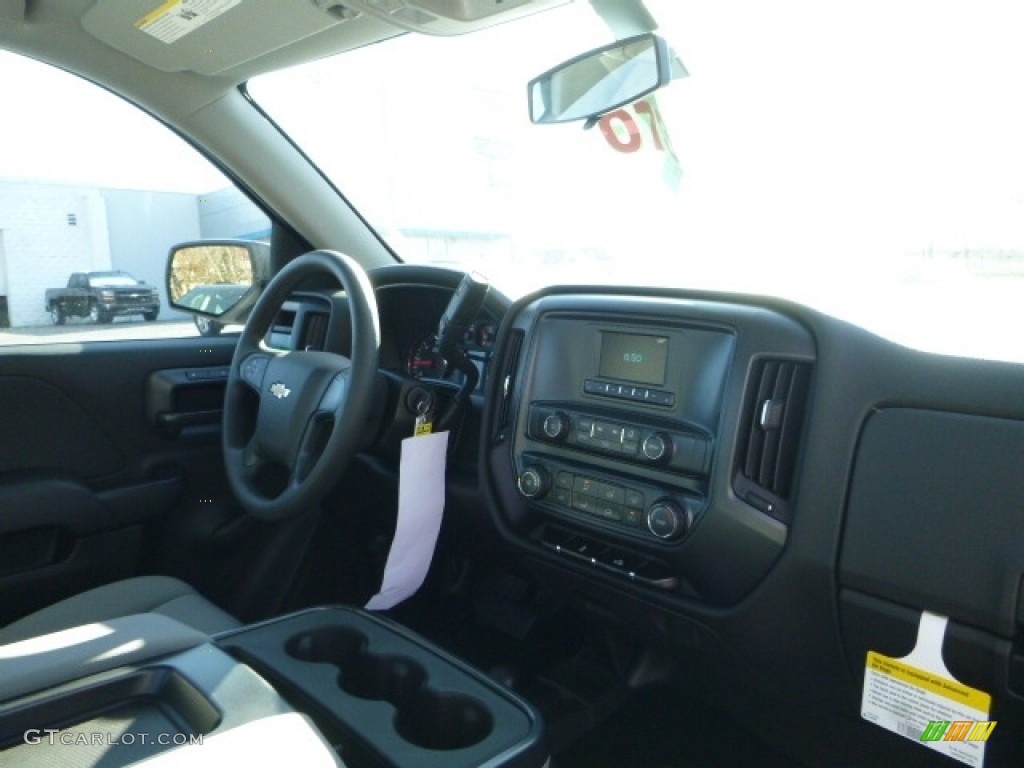 2017 Chevrolet Silverado 1500 WT Regular Cab 4x4 Jet Black Dashboard Photo #117169804