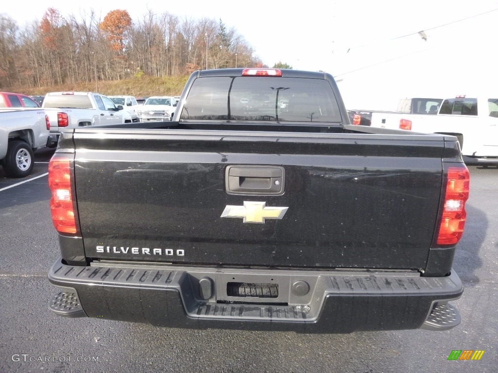 2017 Silverado 1500 Custom Double Cab 4x4 - Black / Dark Ash/Jet Black photo #7