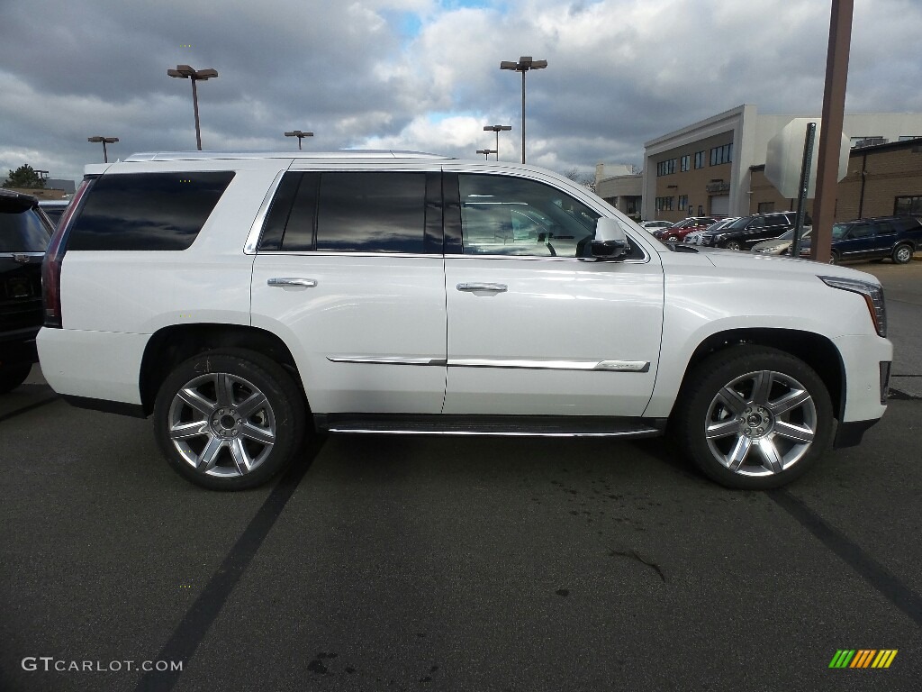 Crystal White Tricoat 2017 Cadillac Escalade Luxury 4WD Exterior Photo #117176815