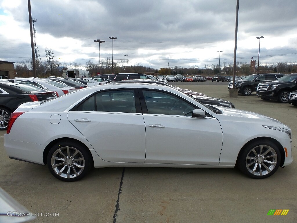 Crystal White Tricoat 2017 Cadillac CTS Luxury AWD Exterior Photo #117177025