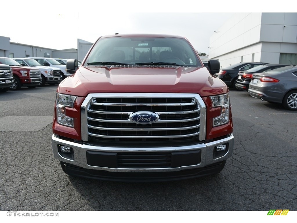 2017 F150 XLT SuperCab - Ruby Red / Earth Gray photo #4